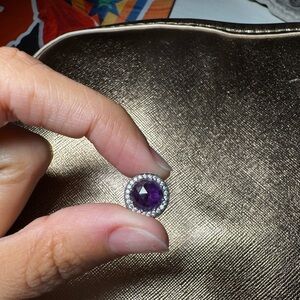 Authentic purple gem Pandora charm